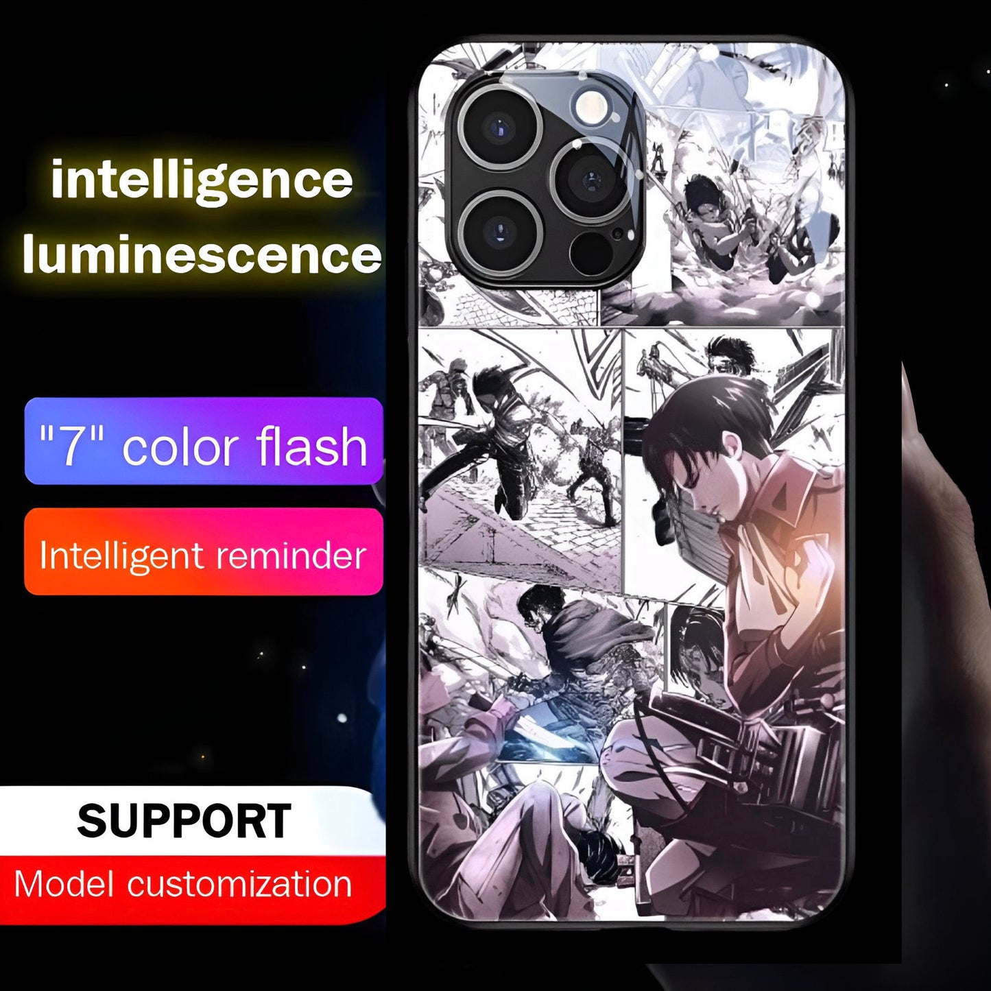 Luxury Light Led Case - Attack on Titan Edition - more cases inside