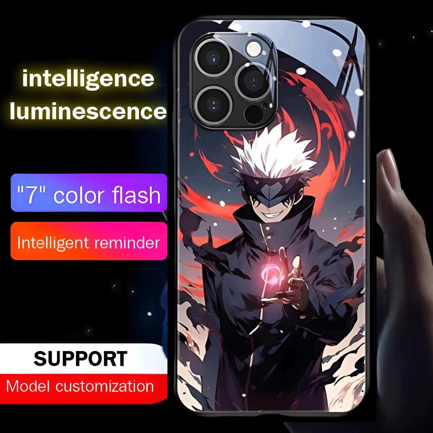 Luxury Light Led Case - Jujutsu Kaisen - Gojo Edition - more cases inside