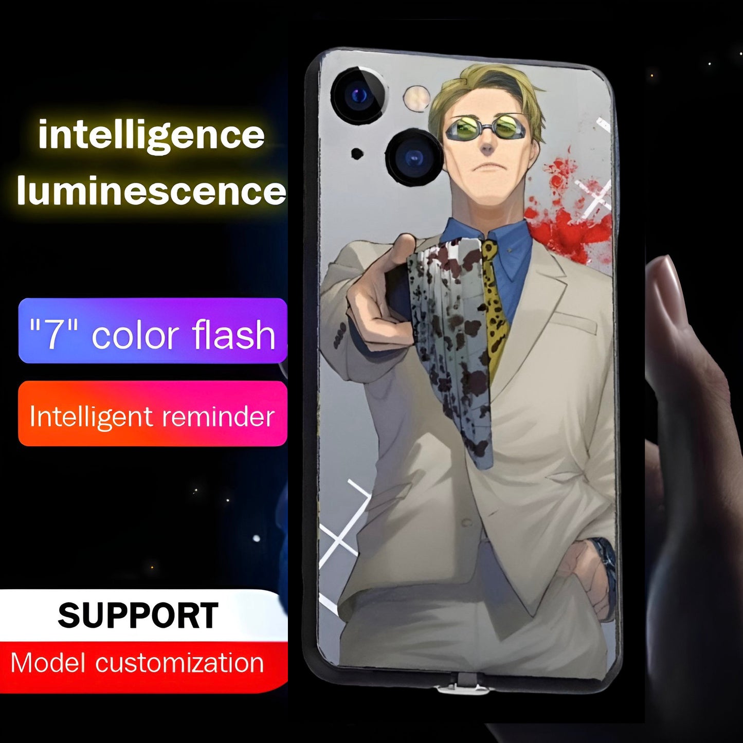 Luxury Light Led Case - Jujutsu Kaisen - Nanami Edition - more cases inside