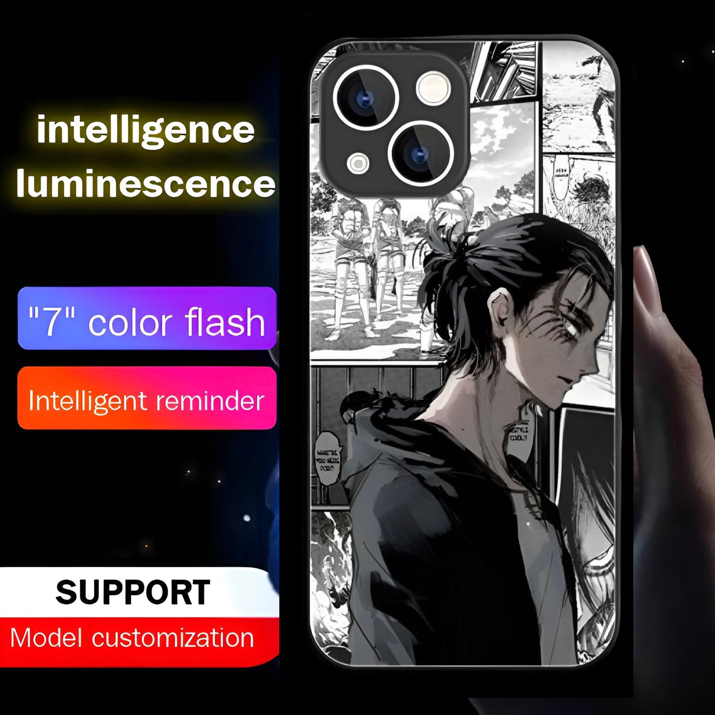 Luxury Light Led Case - Attack on Titan Edition - more cases inside