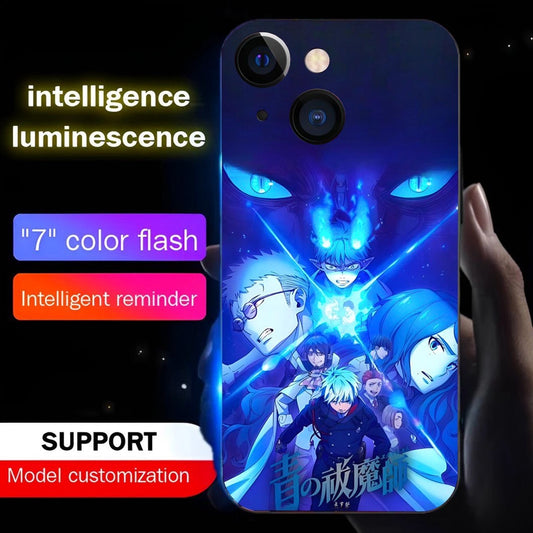 Luxury Light Led Case - Blue Exorcist Edition