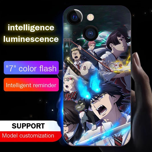 Luxury Light Led Case - Blue Exorcist Edition