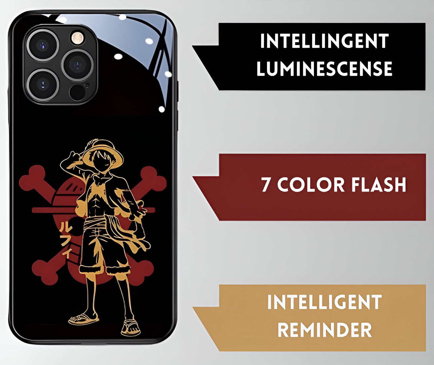 Luxury Light Led Case - One Piece - Luffy Edition