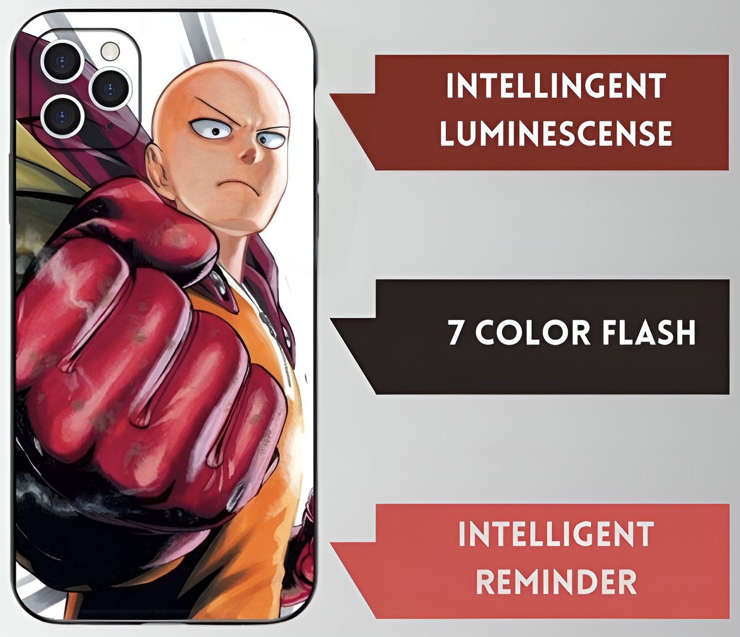 Luxuriöses LED-Lichtgehäuse - One Punch Man Edition - weitere Gehäuse im Inneren