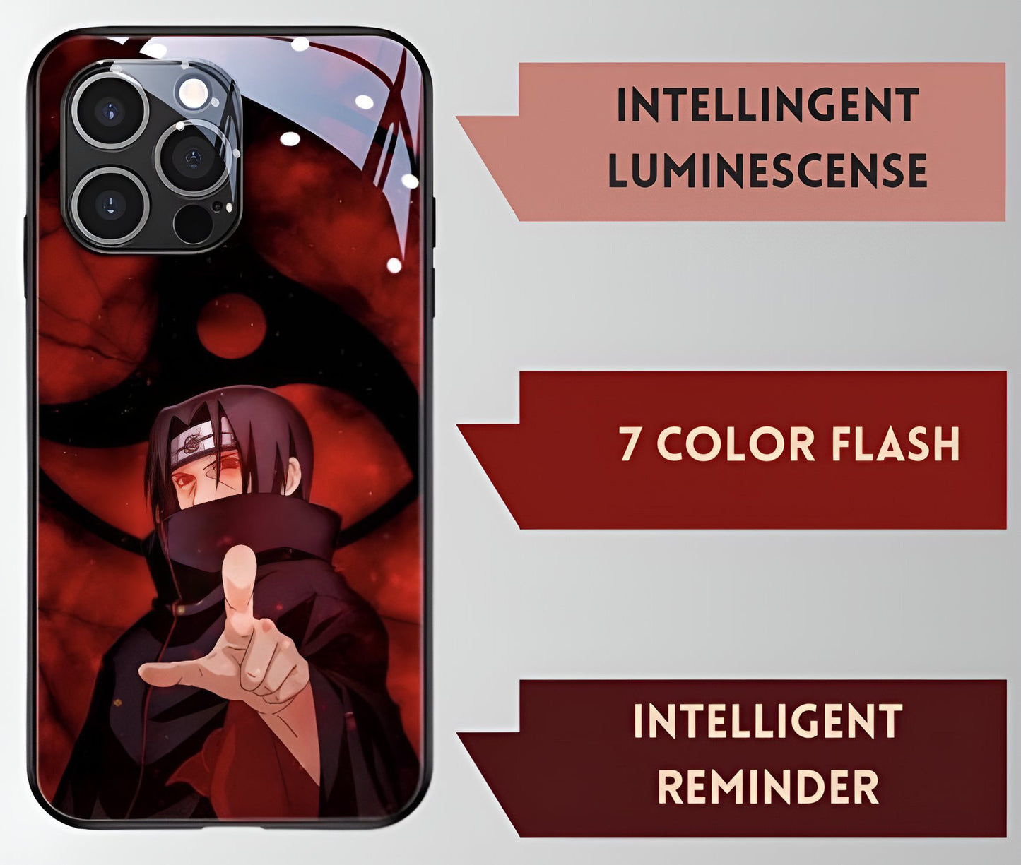 Luxury Light Led Case - Naruto - Itachi Edition - more cases inside