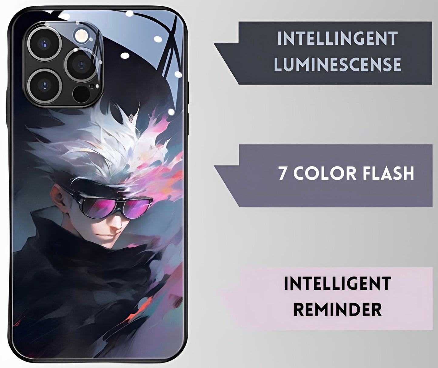 Luxury Light Led Case - Jujutsu Kaisen - Gojo Edition - more cases inside