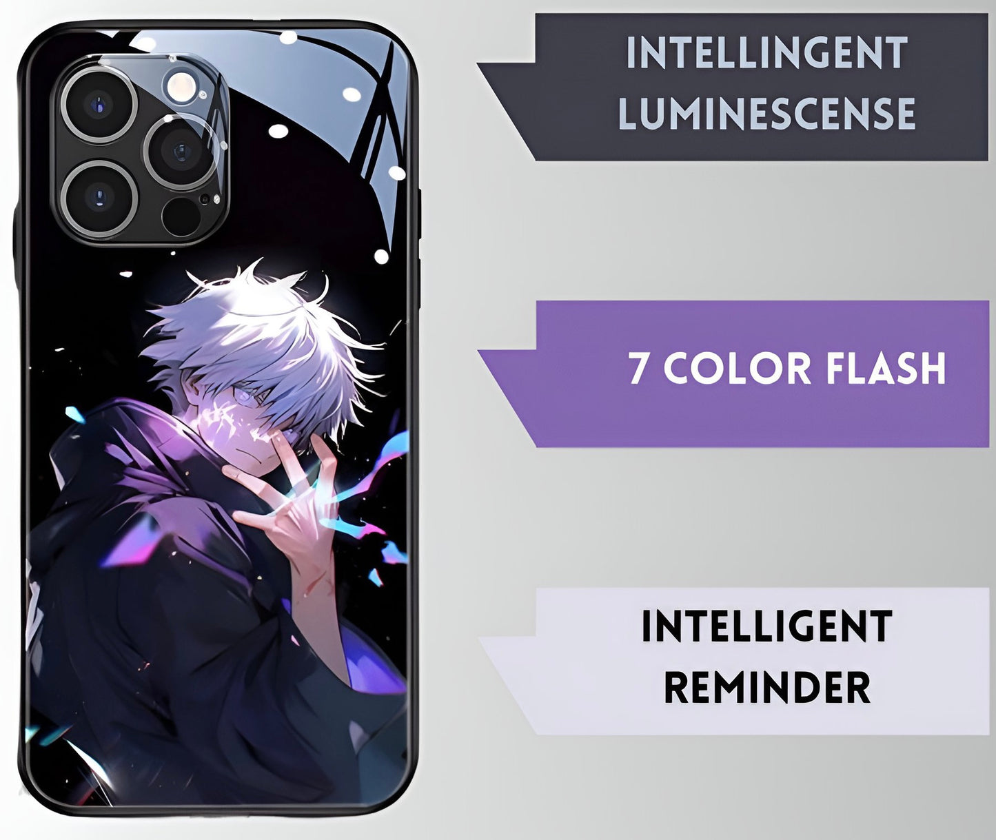 Luxury Light Led Case - Jujutsu Kaisen - Gojo Edition - more cases inside