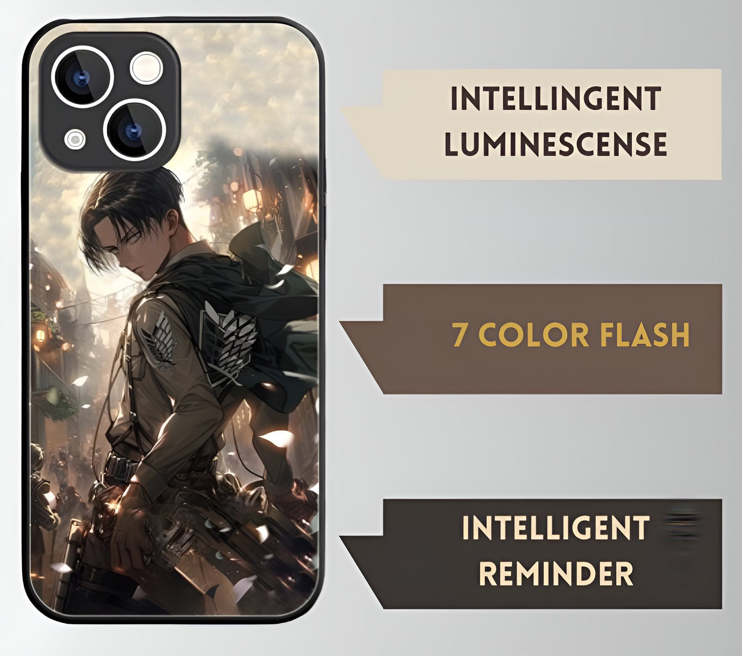 Luxury Light Led Case - Attack on Titan Edition - more cases inside