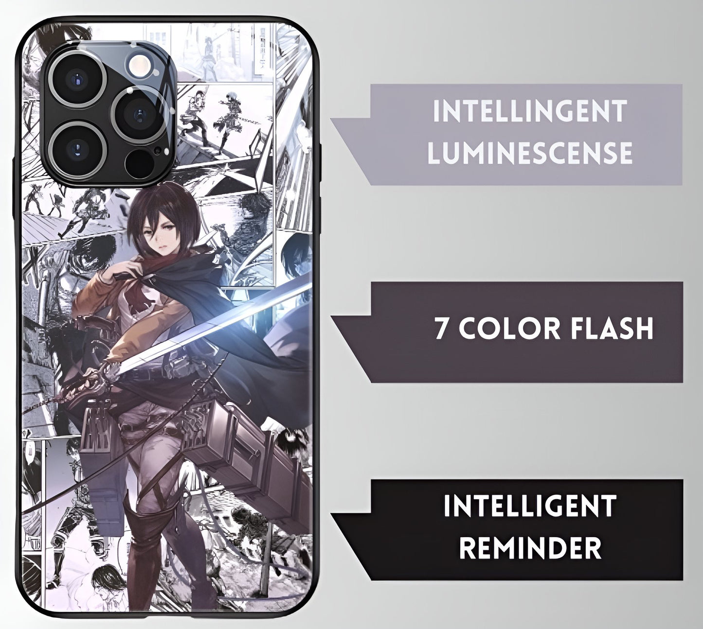 Luxury Light Led Case - Attack on Titan Edition - more cases inside