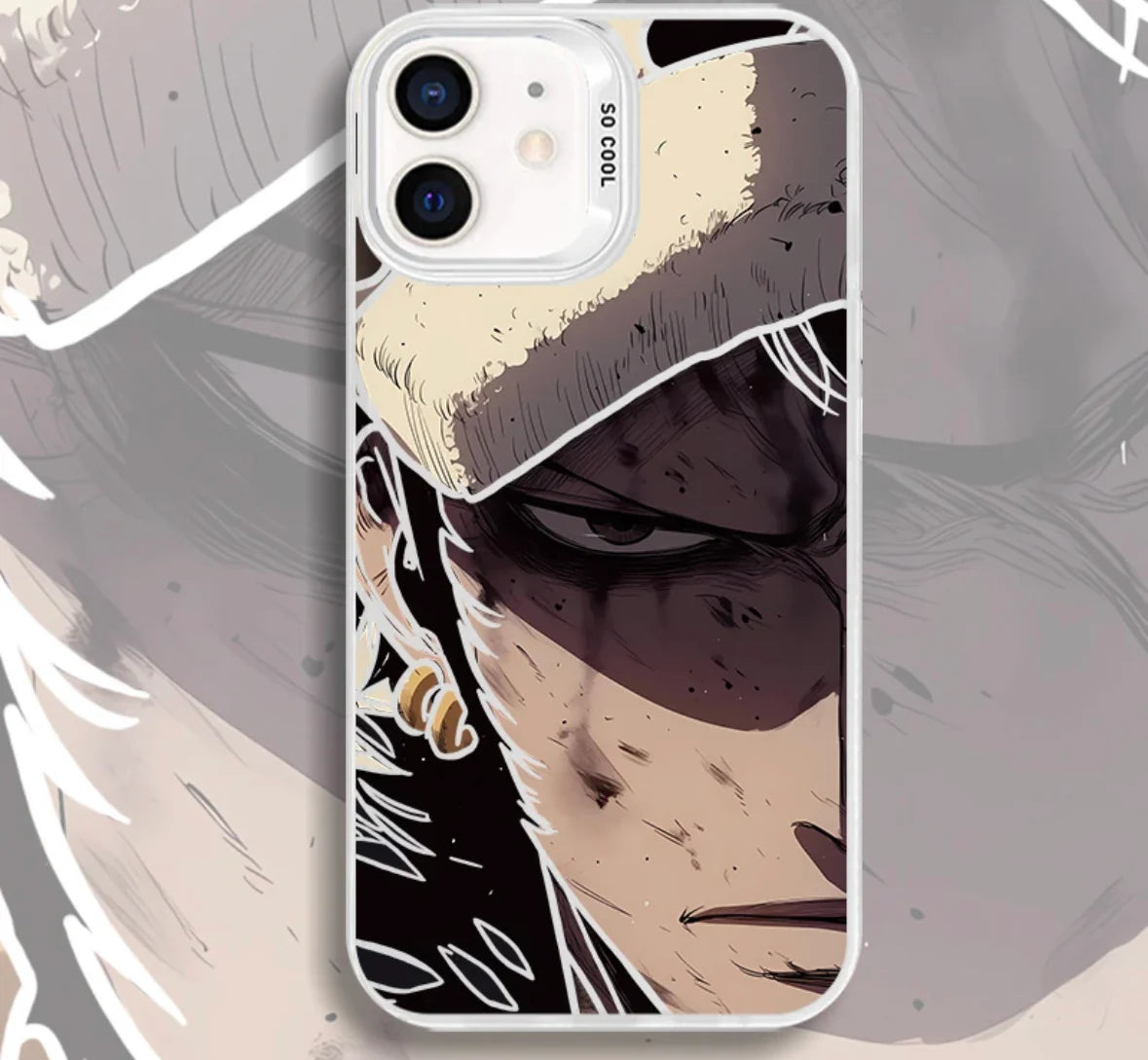 TRAFALGAR D LAW HALF FACE ONE PIECE - ANIME PHONE CASE