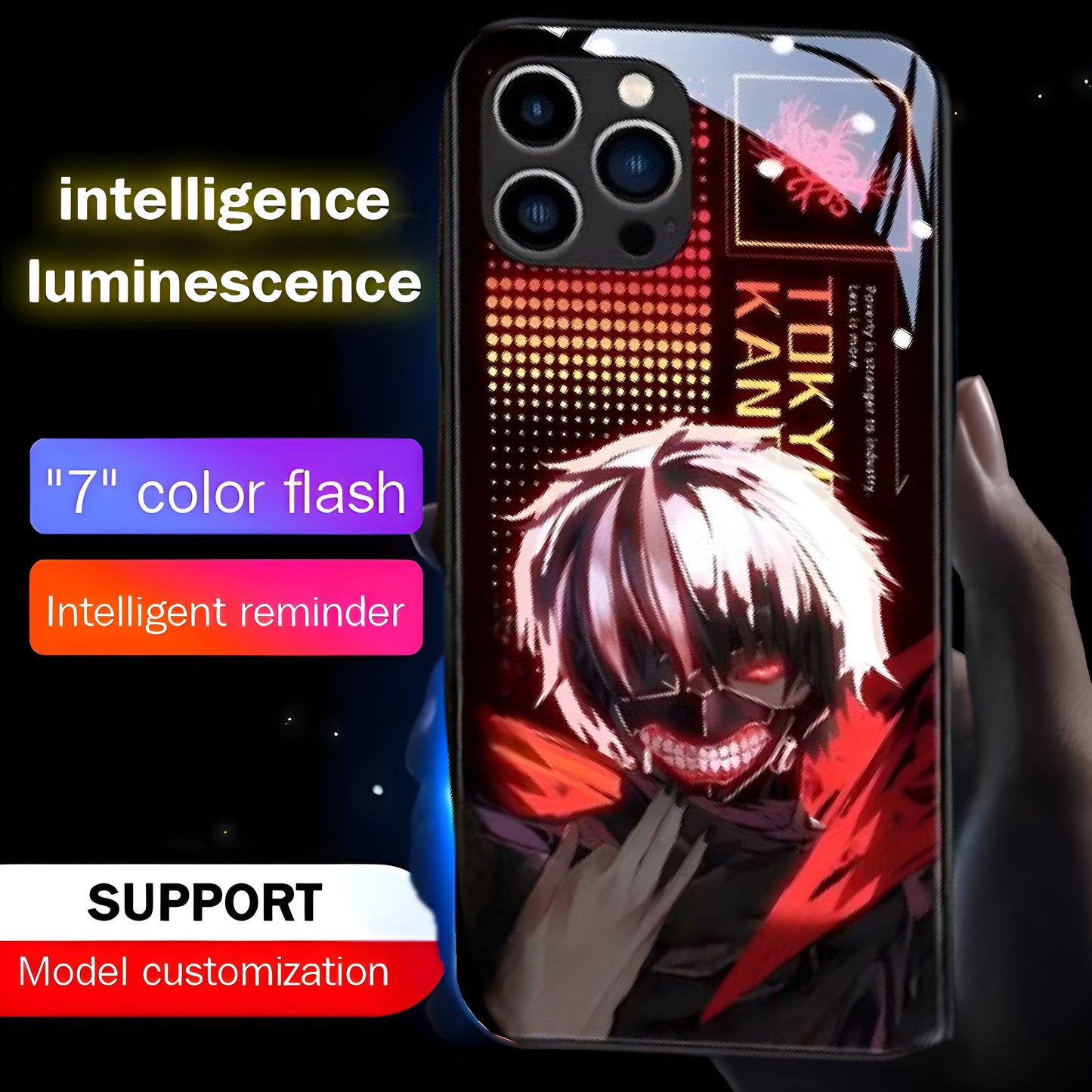 Luxury Light Led Case - Tokyo Ghoul Edition