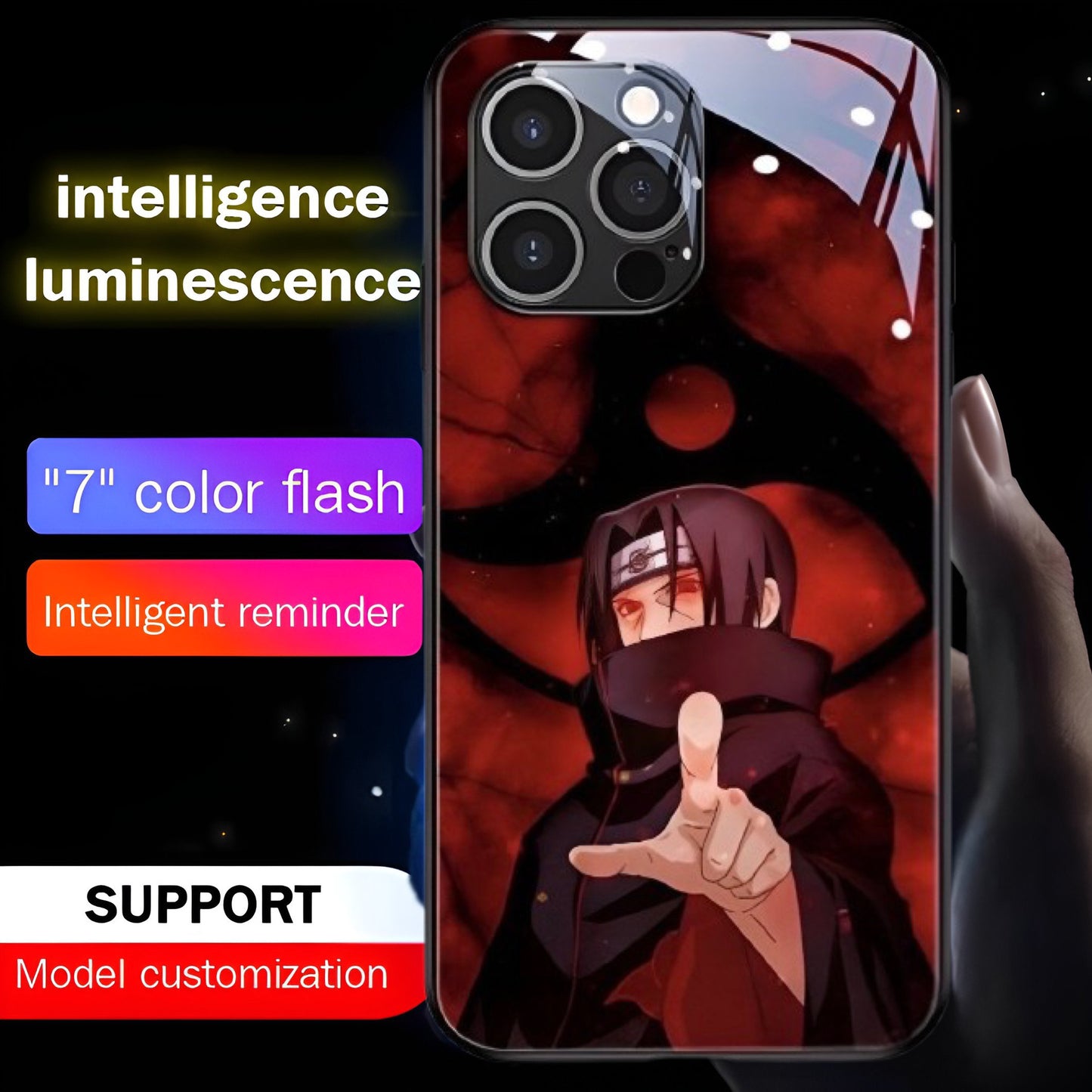 Luxury Light Led Case - Naruto - Itachi Edition - more cases inside