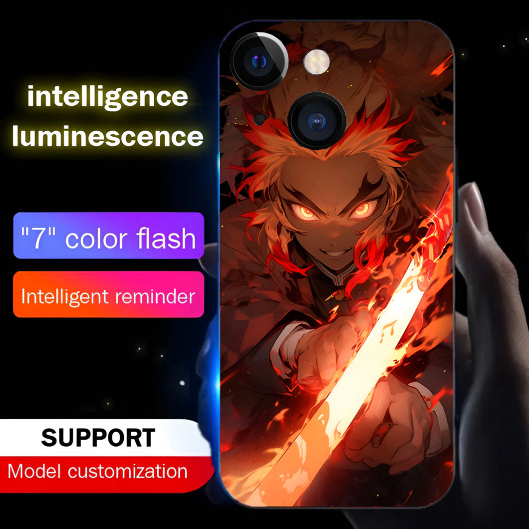 Luxury Light Led Case - Demon Slayer - Rengoku Edition