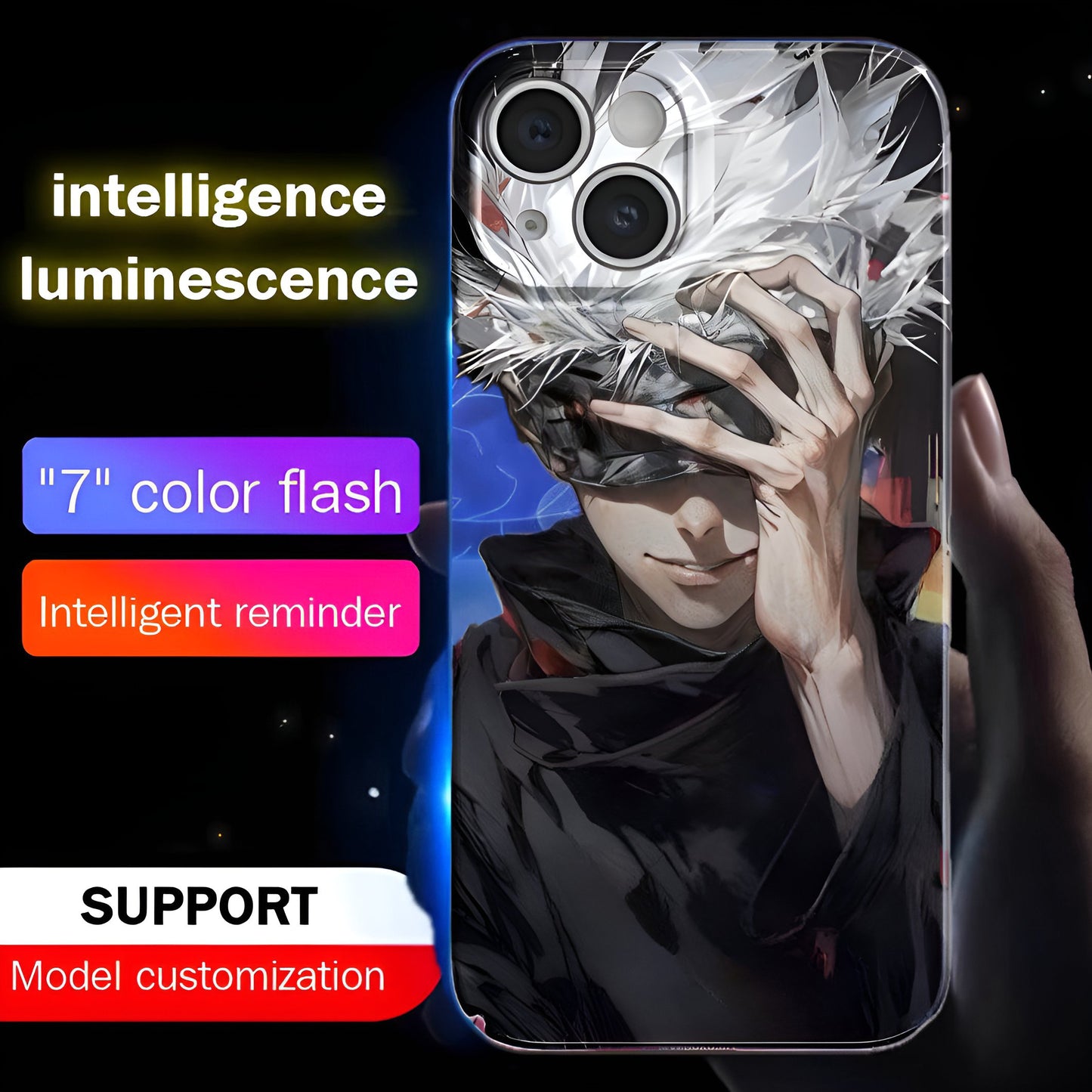 Luxury Light Led Case - Jujutsu Kaisen - Sukuna & Gojo Edition