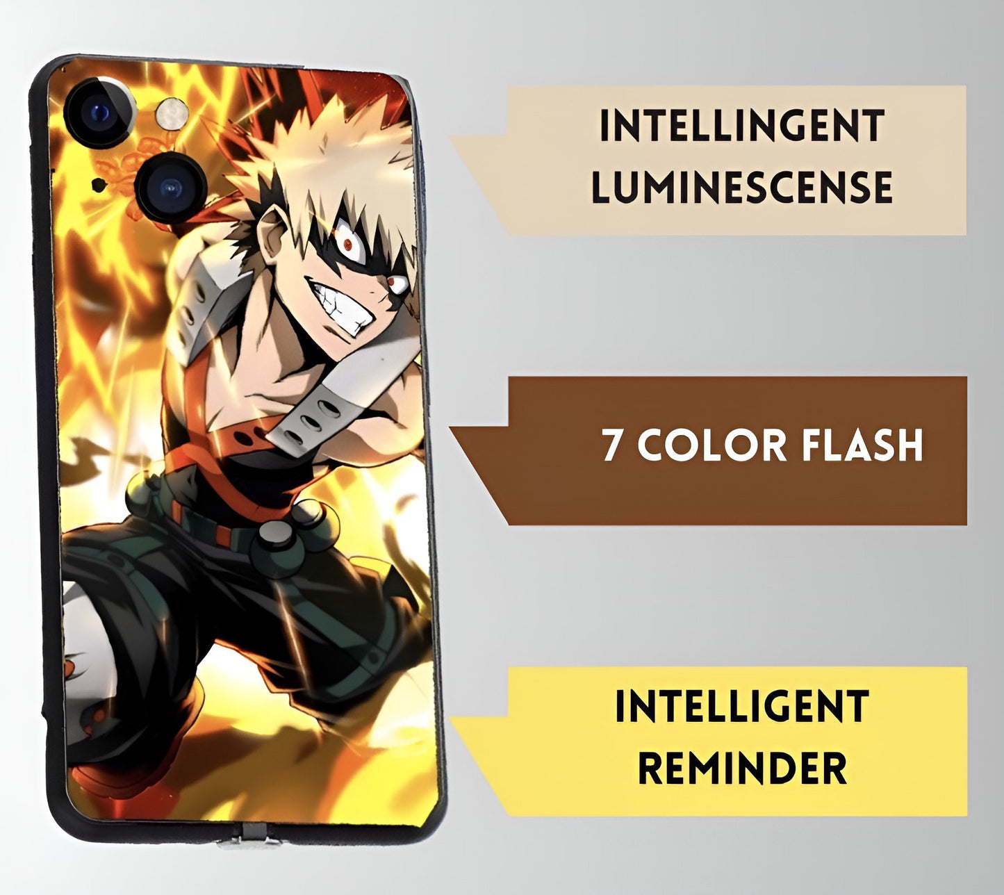 Luxury Light Led Case - My Hero Academia - Bakugo Edition