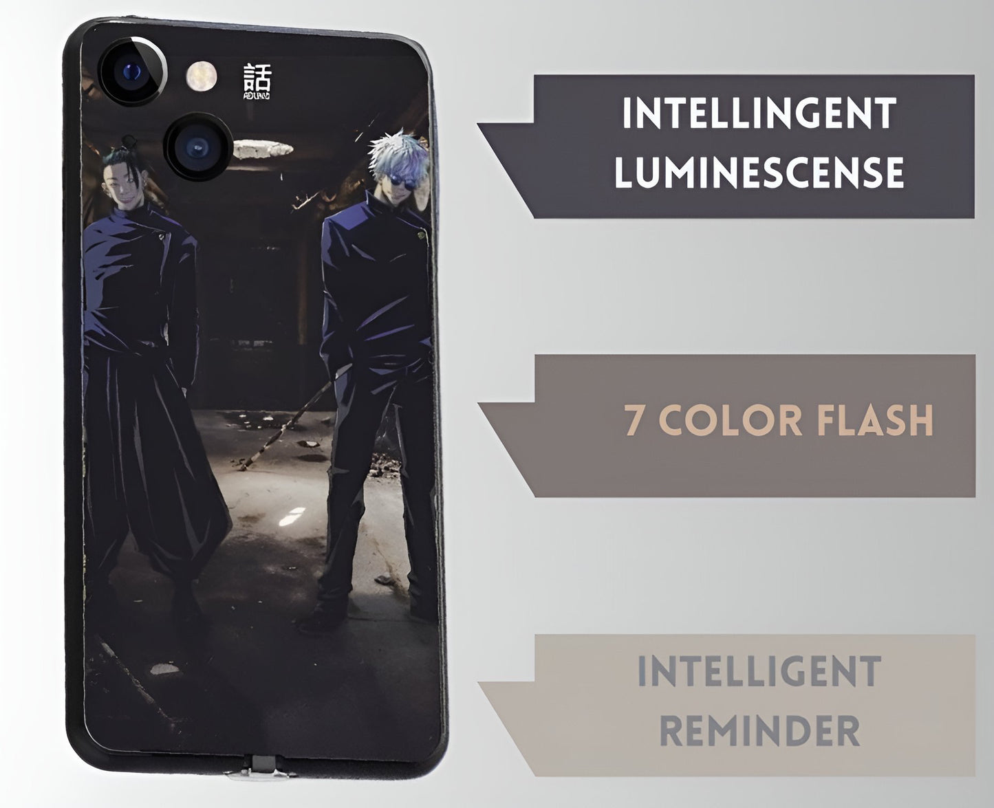 Luxury Light Led Case - Jujutsu Kaisen - Geto & Gojo Edition