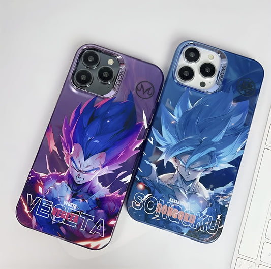 Custodia per telefono per iPhone - Dragon Ball - Edizione Goku e Vegeta 