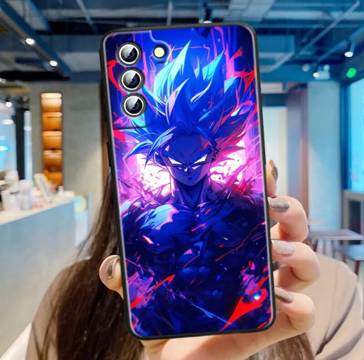 Handyhülle für Samsung S - Dragon Ball - Goku Edition - weitere Hüllen im Inneren