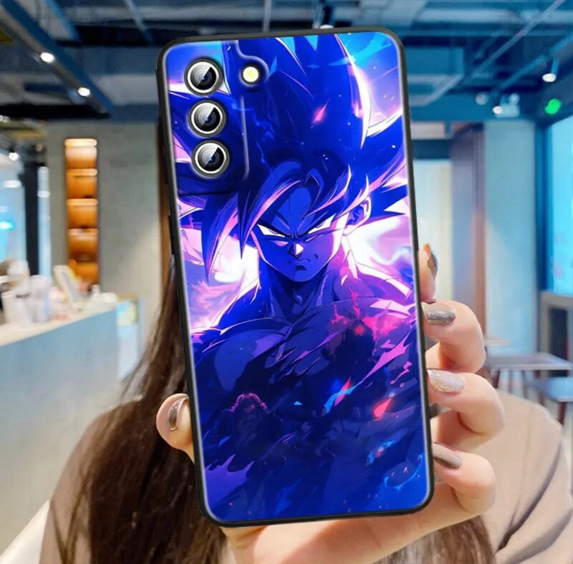 Handyhülle für Samsung S - Dragon Ball - Goku Edition - weitere Hüllen im Inneren