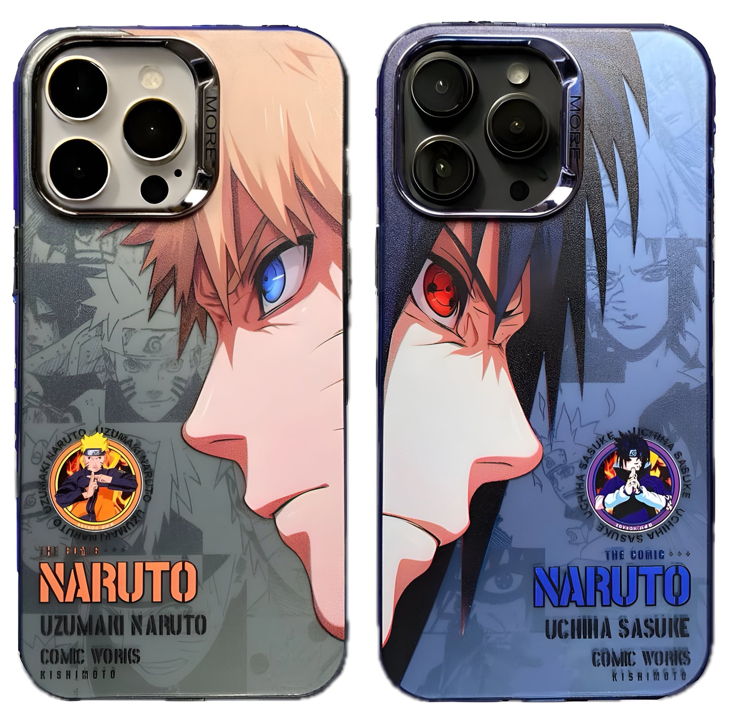 Custodia per telefono per iPhone - Edizione Naruto e Sasuke