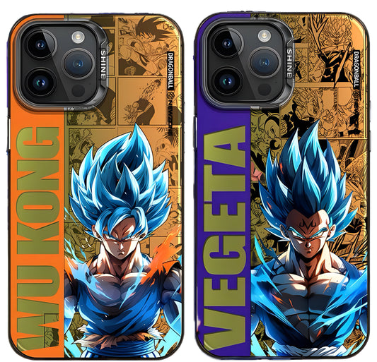 Custodia per telefono per iPhone - Dragon Ball - Edizione Goku e Vegeta 