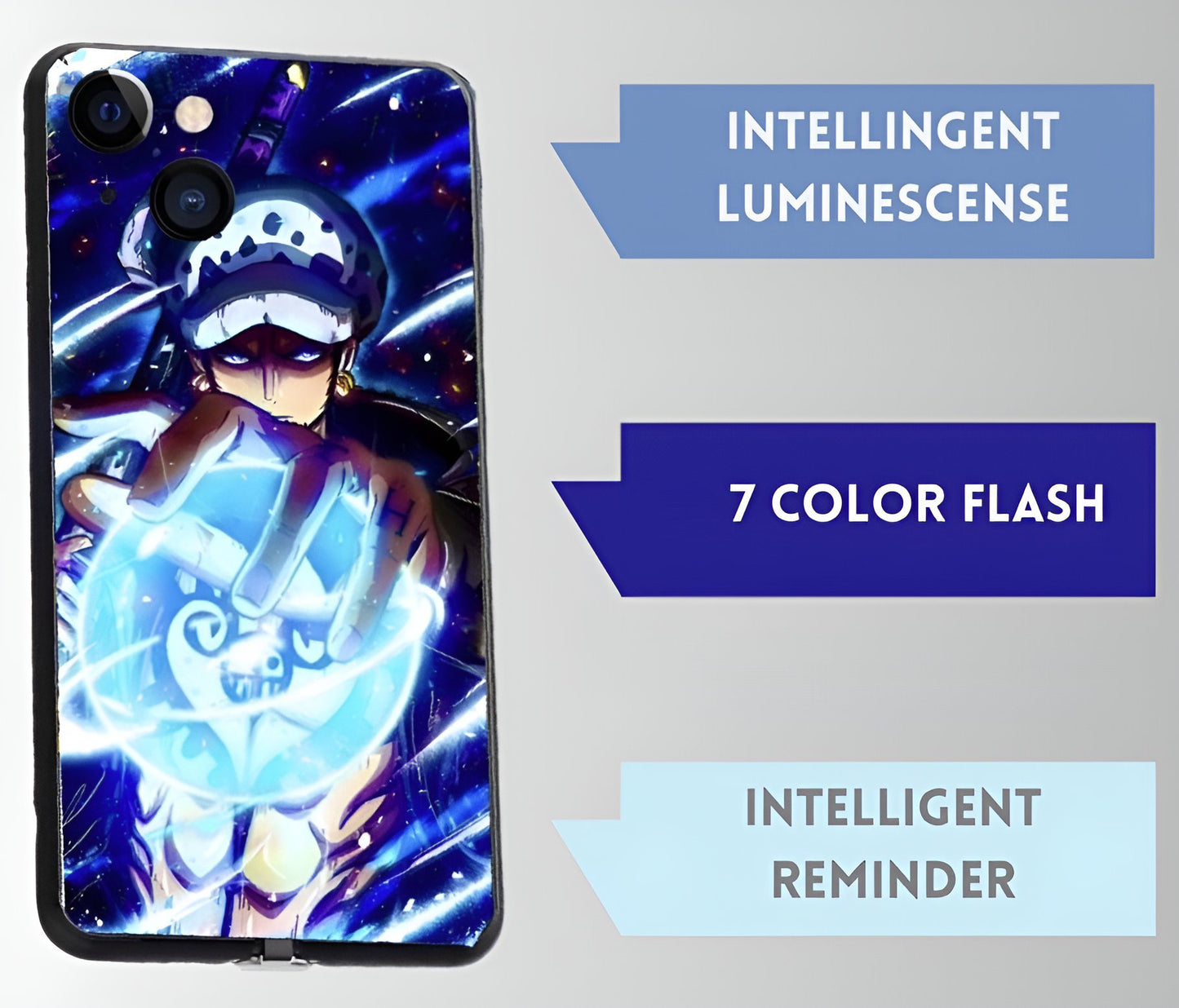 Luxury Light Led Case - One Piece - Trafalgar Law Edition