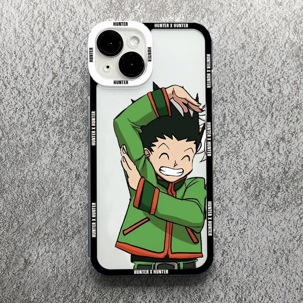 Anime Hisoka Hunter X Hunters Telefon Fall Für iPhone 11 12 13 14 15 Pro  Max Mini XS X XR SE 7 8 Plus HXH Transparente Abdeckung Fundas – AiroTeck